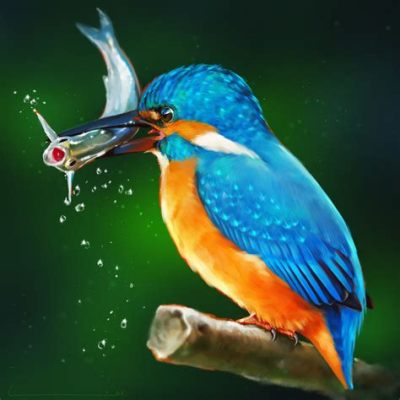  The Flight Of A Kingfisher? -  A Study in Bold Color and Kinetic Energy