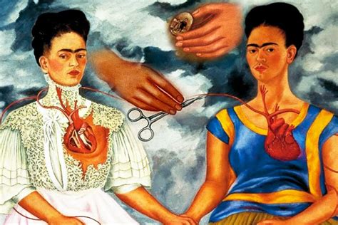 The Two Fridas -  Portraiture Intertwined with Surreal Symbolism!